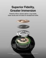 Belkin SoundForm Surround Wireless Over-Ear Headphones, Black - Image 4