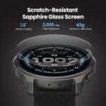 Amazfit Balance 2 47mm GPS Smartwatch, Black - Image 2