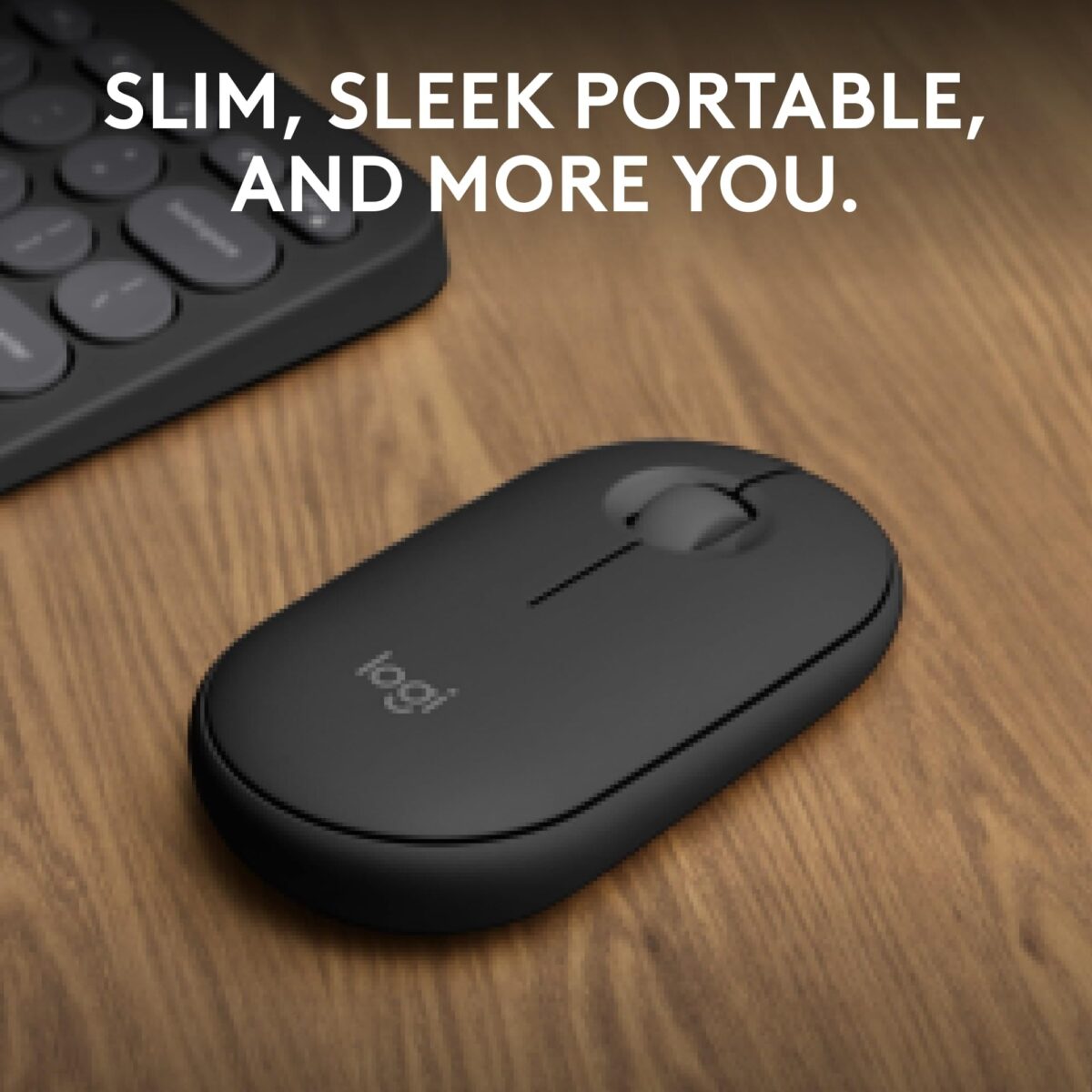 Logitech Pebble Mouse 2 M350s Slim Bluetooth Mouse, Blue - Image 3