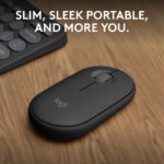 Logitech Pebble Mouse 2 M350s Slim Bluetooth Mouse, Blue - Image 3