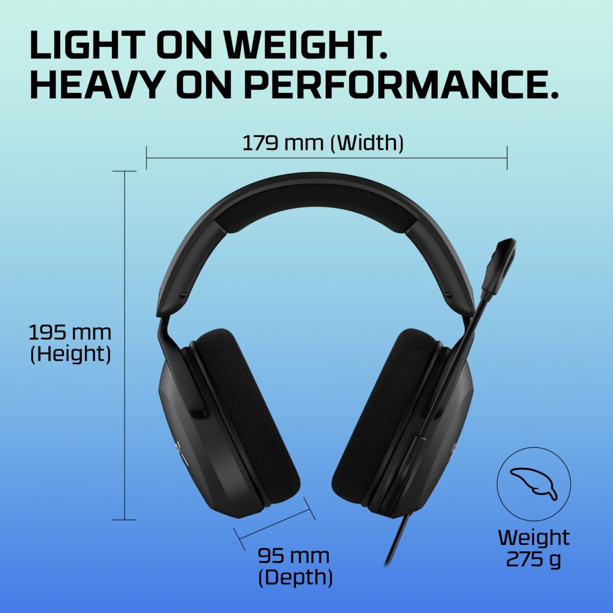 HyperX Cloud Stinger 2 Core Wired Gaming Headset, Black - Image 3