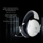 Razer BlackShark V2 HyperSpeed Wireless Esports Headset, White - Image 2