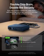 Belkin UltraCharge 20000mAh 45W Power Bank with Built-in USB-C Cable, Blue - Image 4