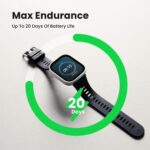 Amazfit Bip Max 50mm GPS Smartwatch, Silver - Image 3