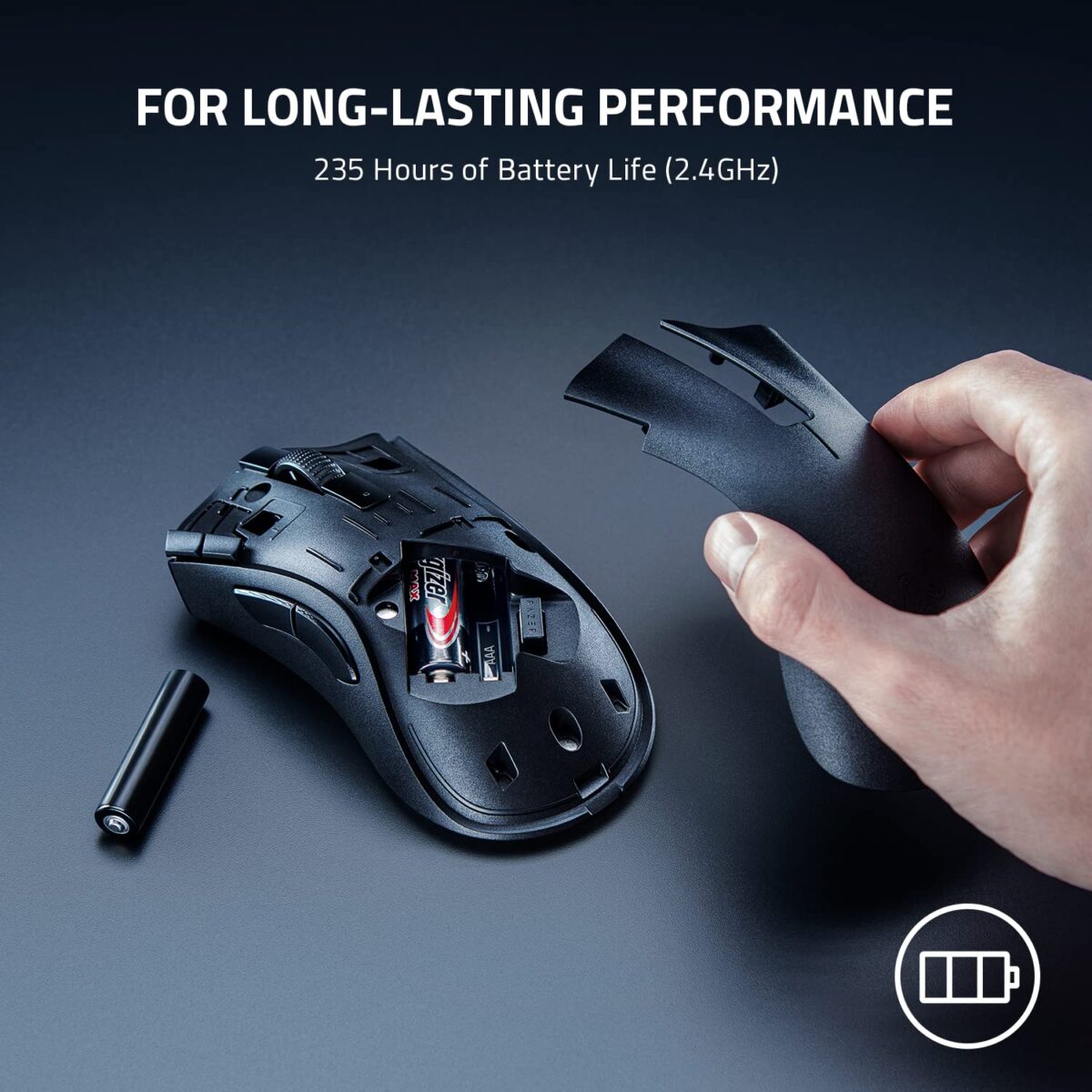 Razer DeathAdder V2 X HyperSpeed Wireless Gaming Mouse, Black - Image 4