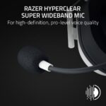Razer BlackShark V2 HyperSpeed Wireless Esports Headset, White - Image 3