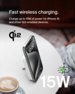 Belkin BoostCharge Pro Qi2 15W 8000mAh Wireless Power Bank with Kickstand, White - Image 2