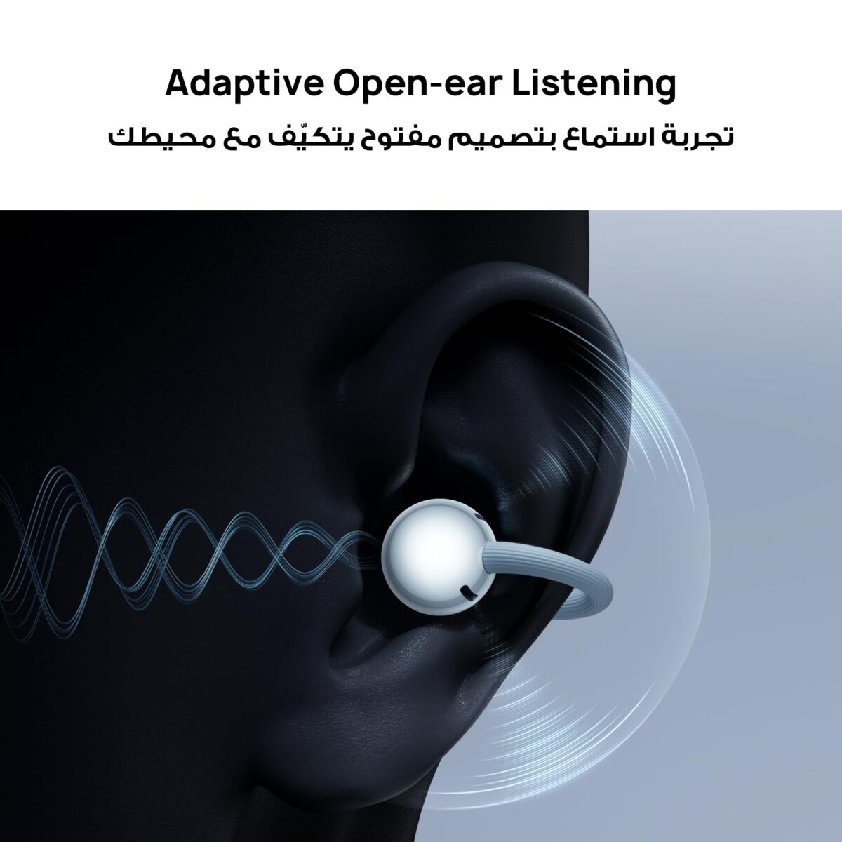 Huawei FreeClip 2 Open-Ear Clip-On Earbuds, Black - Image 3