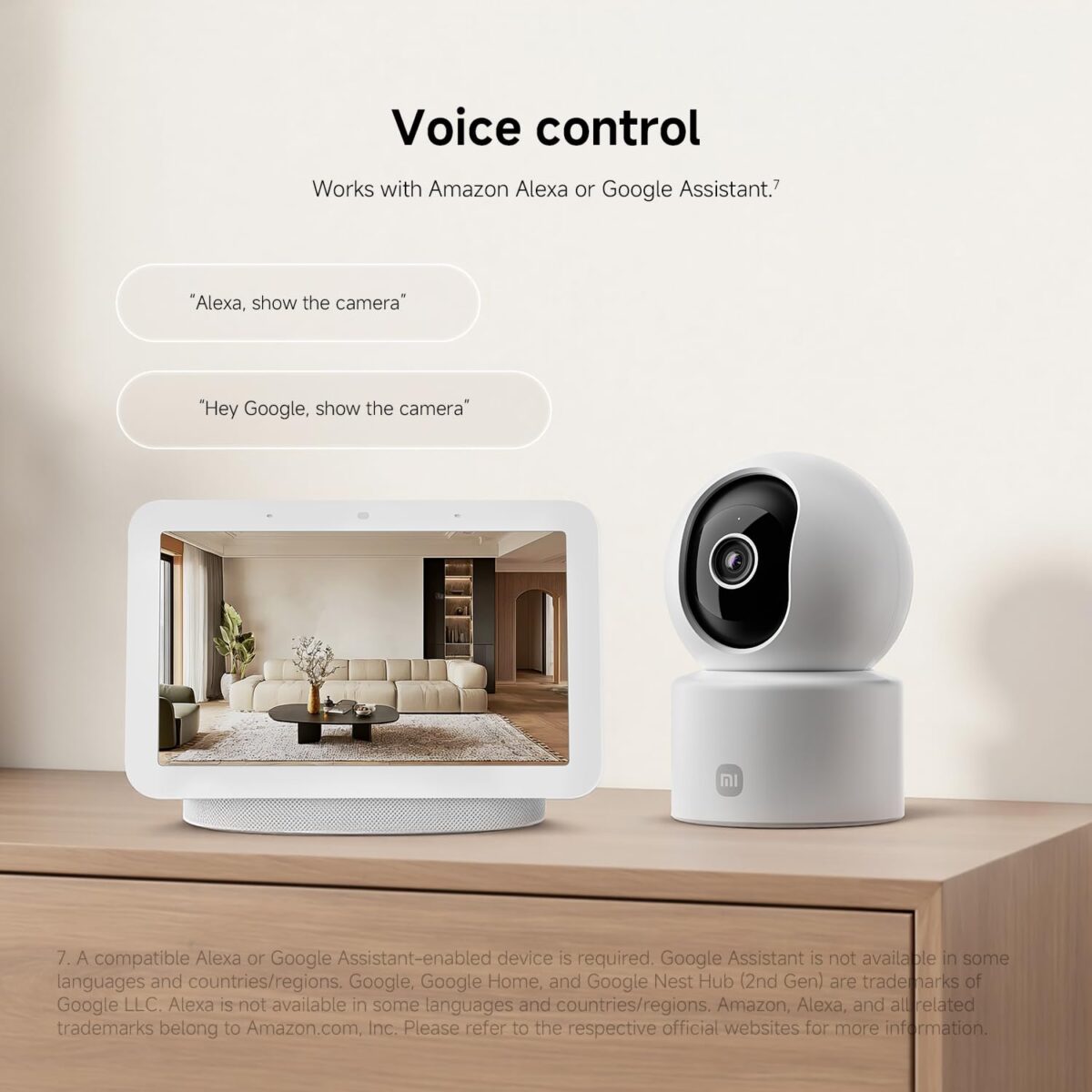 Xiaomi Smart Camera C302, 2K Indoor Wi-Fi Camera with 360° View, White - Image 4