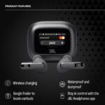 JBL Live Beam 3 Noise Cancelling Earbuds with Smart Charging Case, Black - Image 4