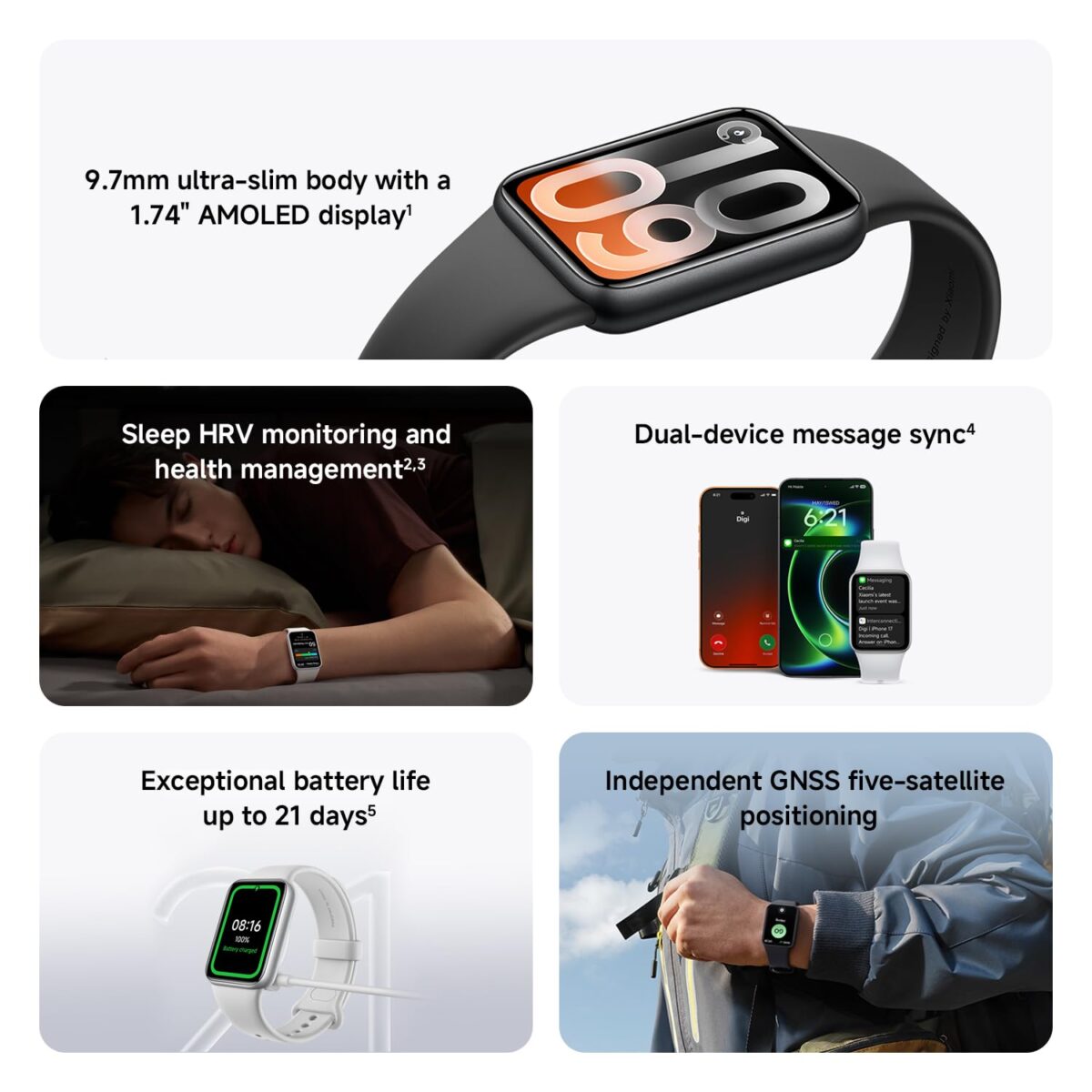 Xiaomi Smart Band 10 Pro Fitness Tracker, Pink - Image 2