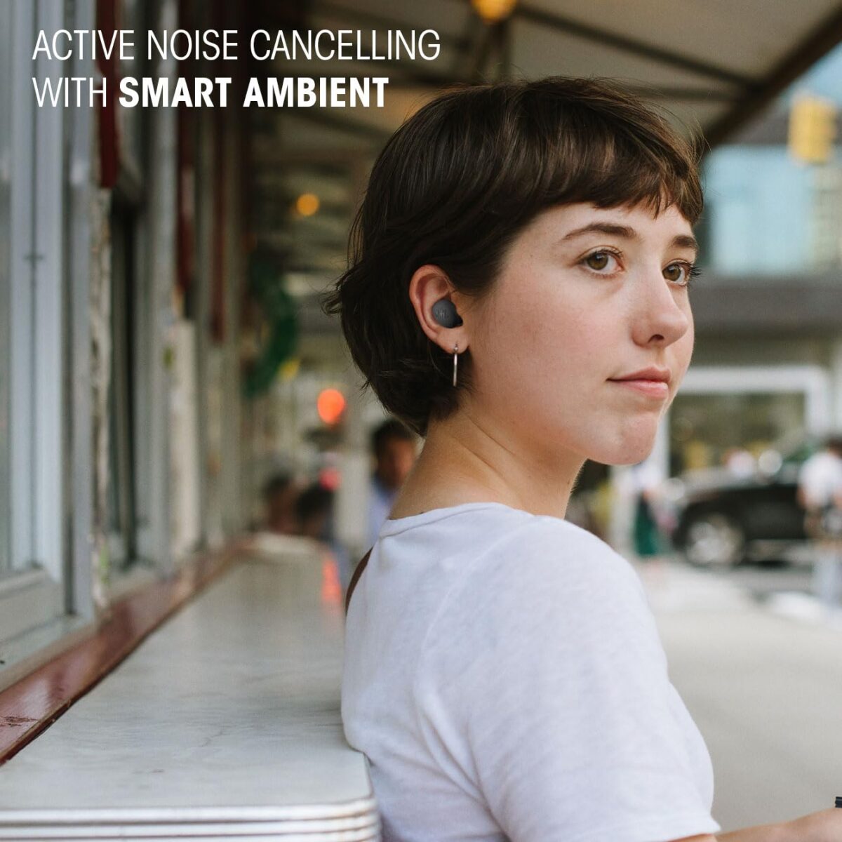 JBL Wave Buds 2 True Wireless Noise Cancelling Earbuds, White - Image 4