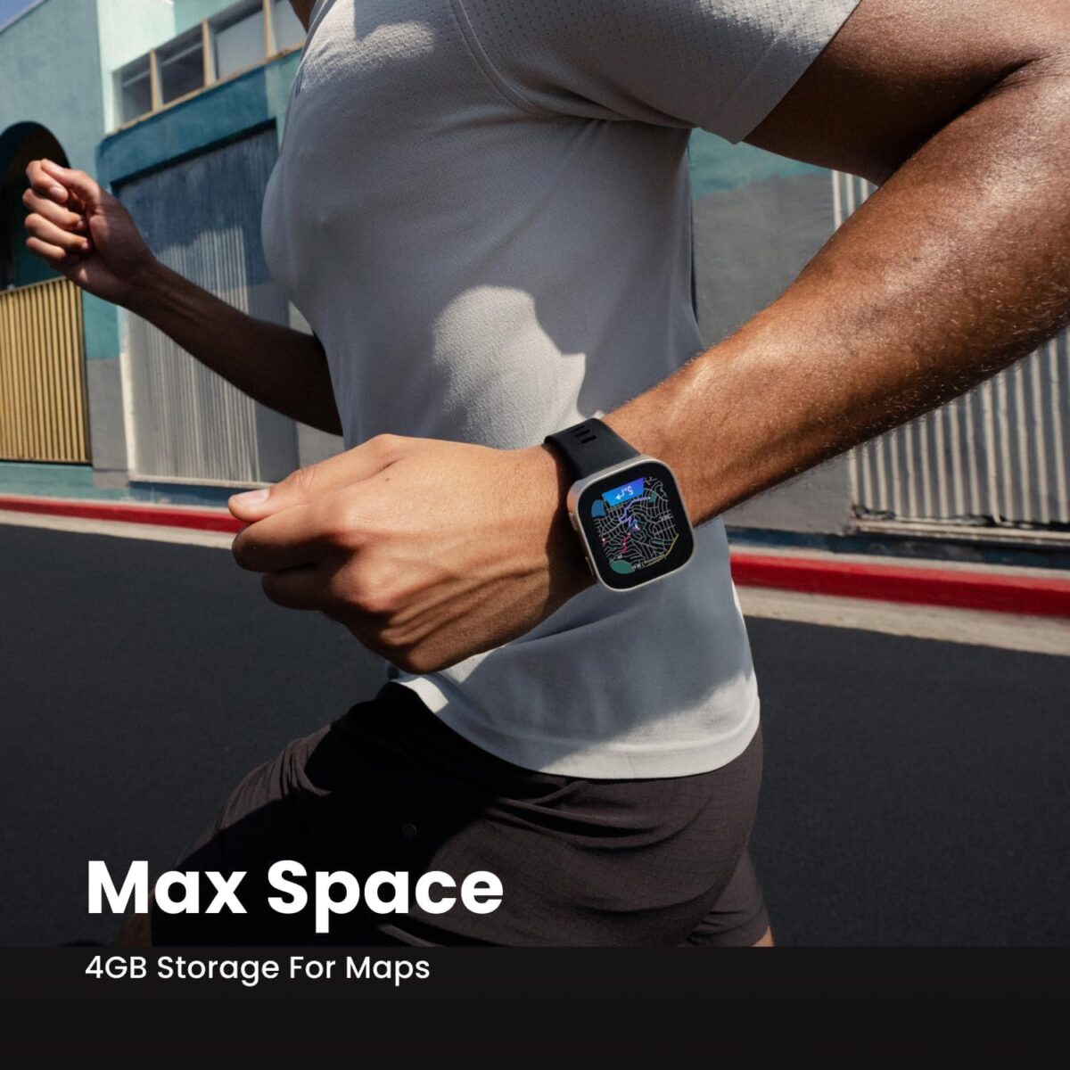 Amazfit Bip Max 50mm GPS Smartwatch, Silver - Image 4
