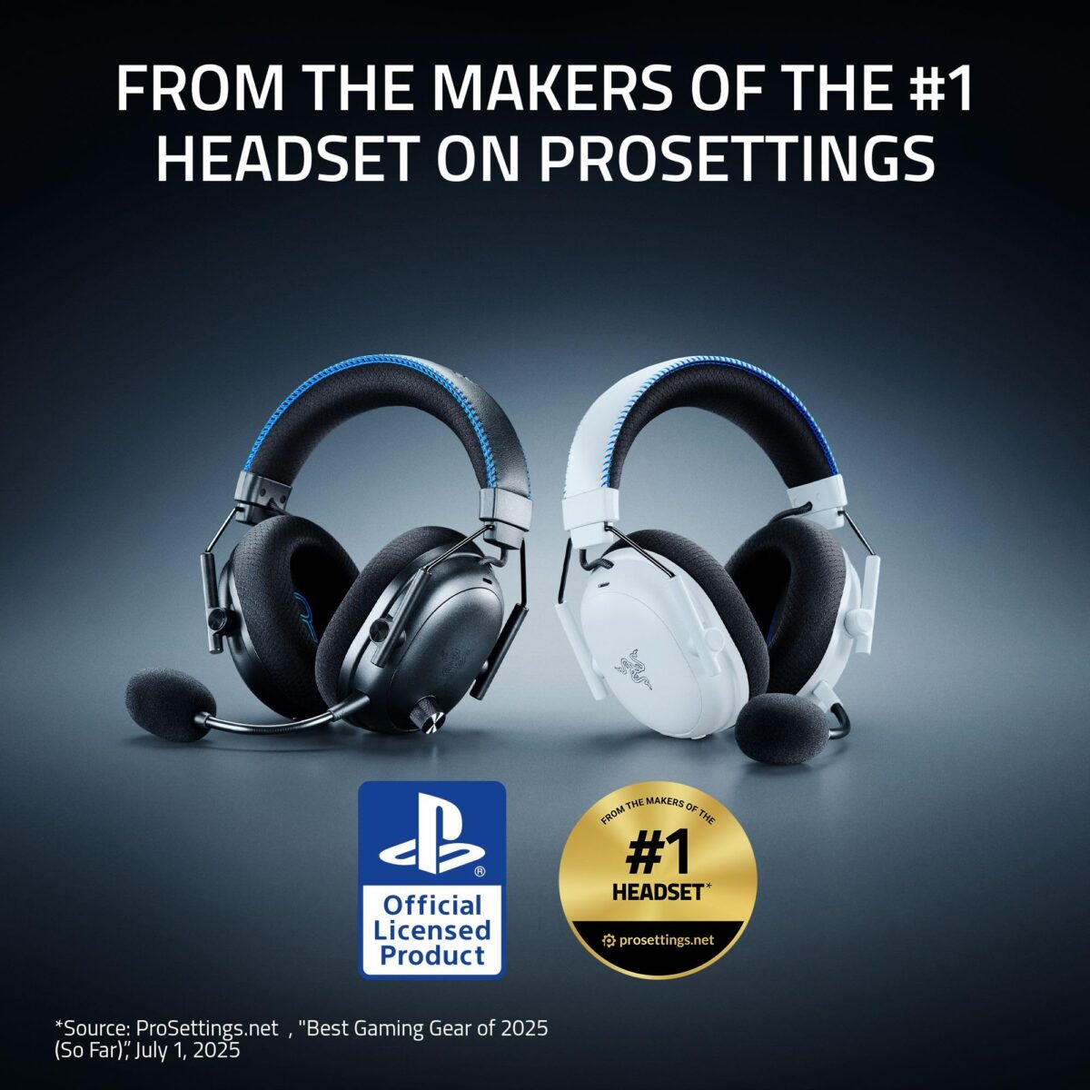 Razer BlackShark V3 Pro Wireless ANC Esports Headset for PlayStation, Black - Image 2