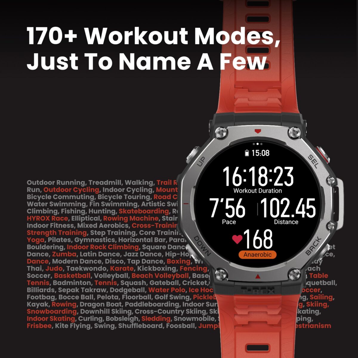 Amazfit T-Rex 3 48mm GPS Smartwatch, Onyx Black - Image 3
