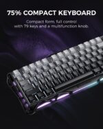 GravaStar Mercury K1 75% Wireless Mechanical Gaming Keyboard, Gradient Black - Image 4
