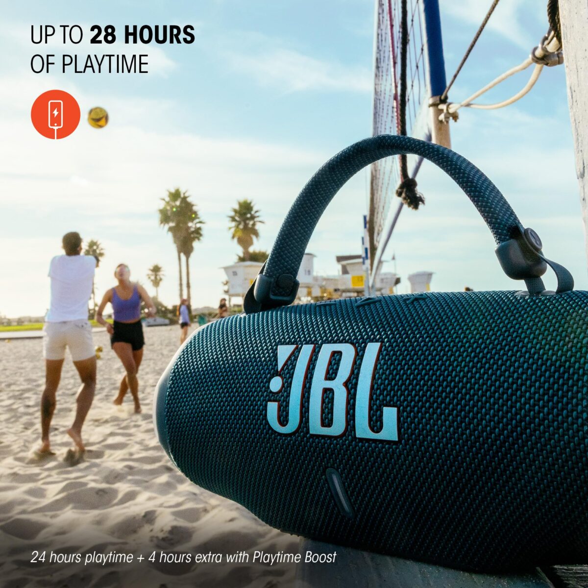 JBL Charge 6 Portable Waterproof Bluetooth Speaker with Power Bank, Black - Image 4