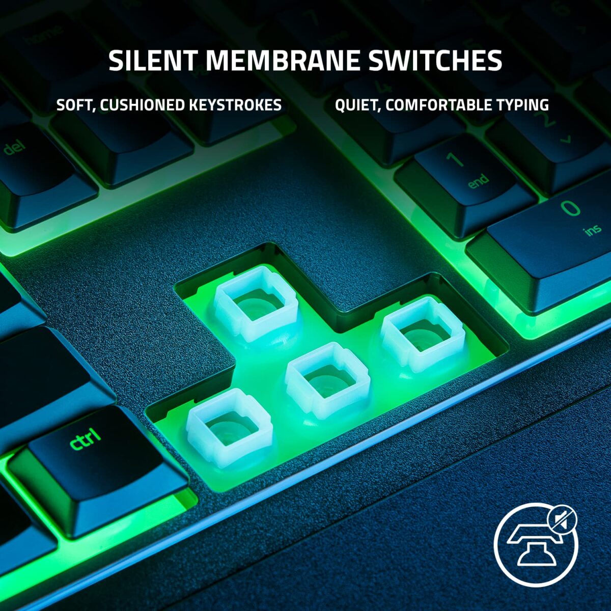 Razer Ornata V3 X Gaming Keyboard with Wrist Rest, US Layout, Classic Black - Image 3