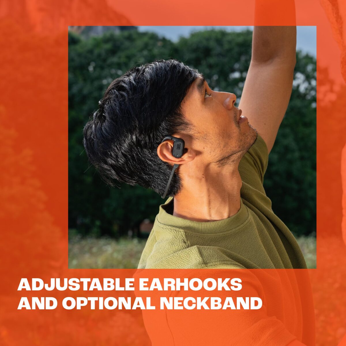 JBL Soundgear Sense Open-Ear Wireless Earbuds, Black - Image 3