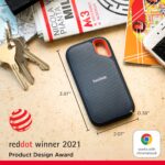 SanDisk Extreme 1TB USB-C Portable SSD SDSSDE61-1T00-G25, Black - Image 2