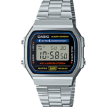 Casio Vintage A168WA-1 Digital Watch, Steel Bracelet