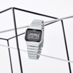 Casio A700W-1A Slim Digital Watch, Steel Bracelet - Image 2