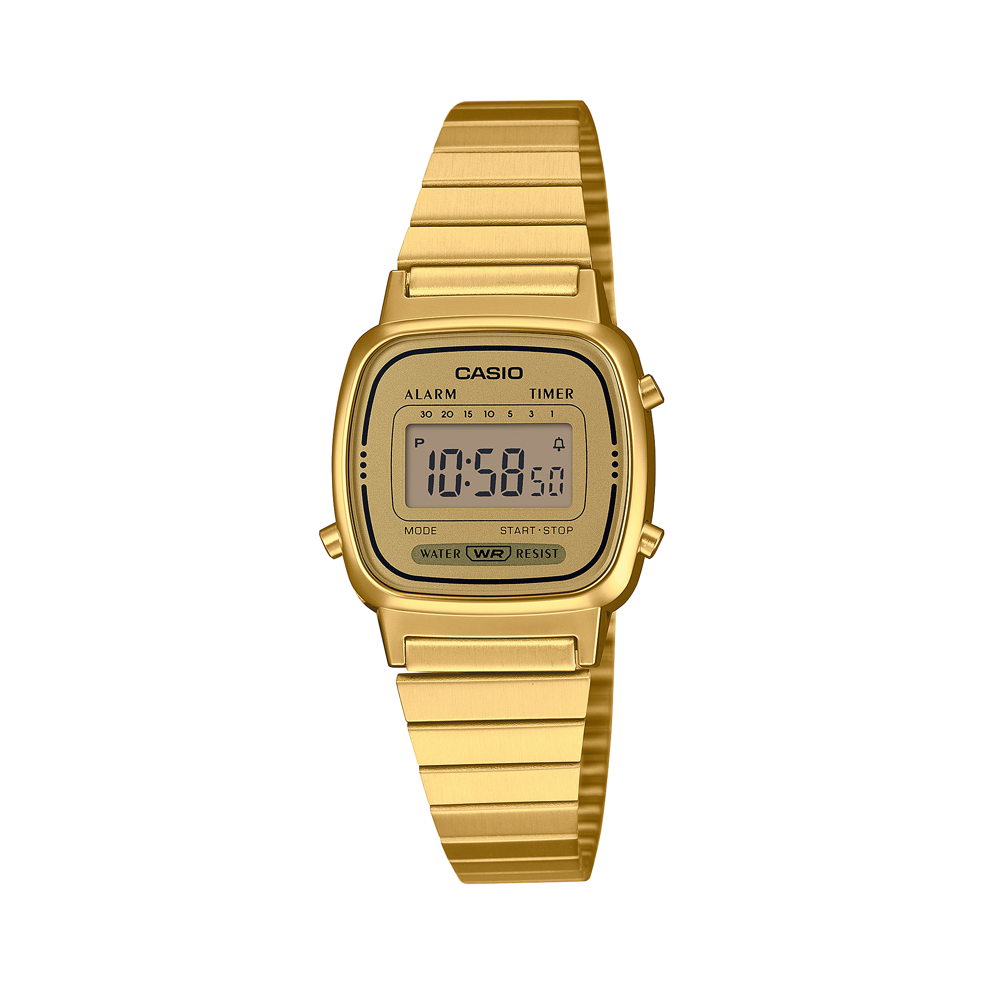 LA670WGA-9.png Casio Vintage LA670WGA-9 Women's Digital Watch, Gold-Tone Bracelet - Image 1