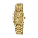 Casio LTP-1169N-9AR Women's Dress Watch, Gold Dial, Gold-Tone Bracelet